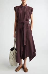 Proenza Schouler Adinna Pleated Cotton Shirtdress