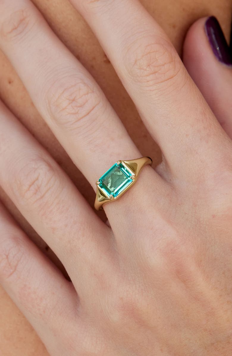 SAVVY CIE JEWELS Paraíba Cubic Zirconia Ring, Alternate, color, Yellow