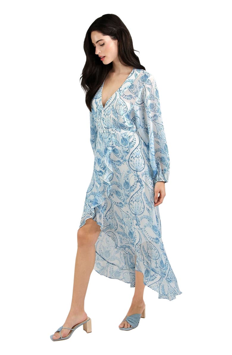 Belle & Bloom Beautiful Escape Dress, Alternate, color, Porcelain Paisley
