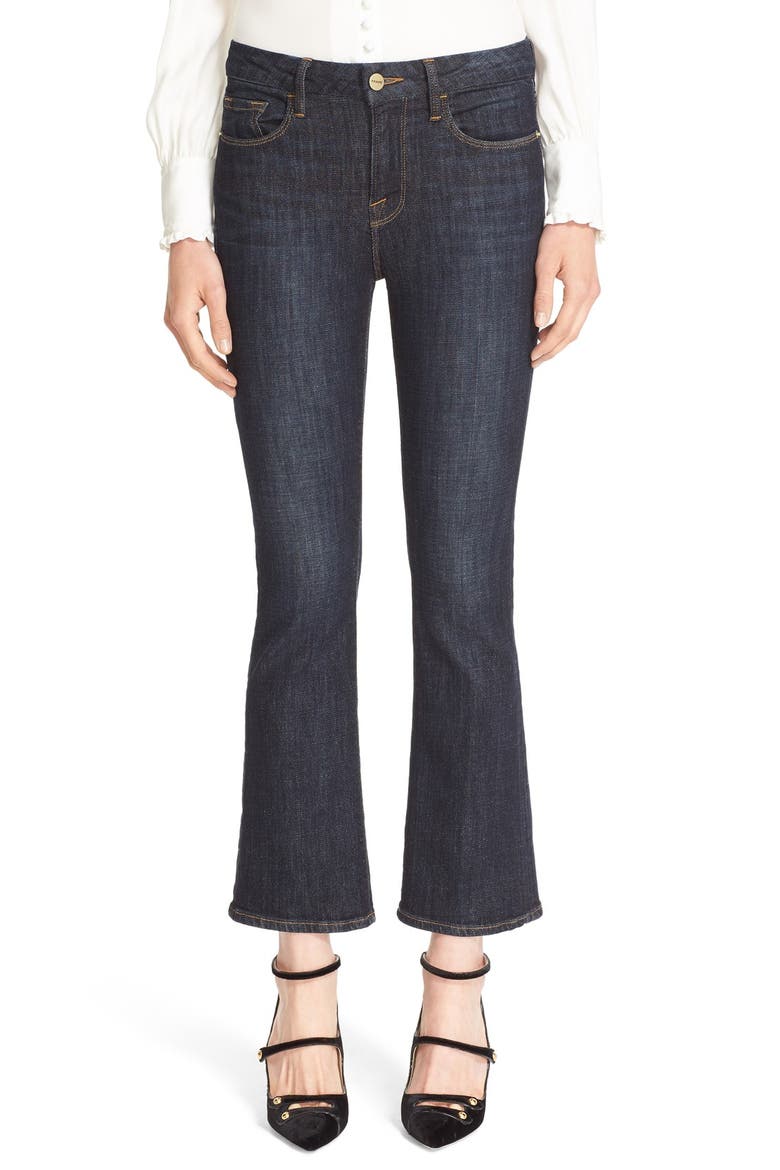 'Le Crop Mini Boot' High Rise Crop Jeans (Nordstrom Exclusive), Main, color, KINGLAND