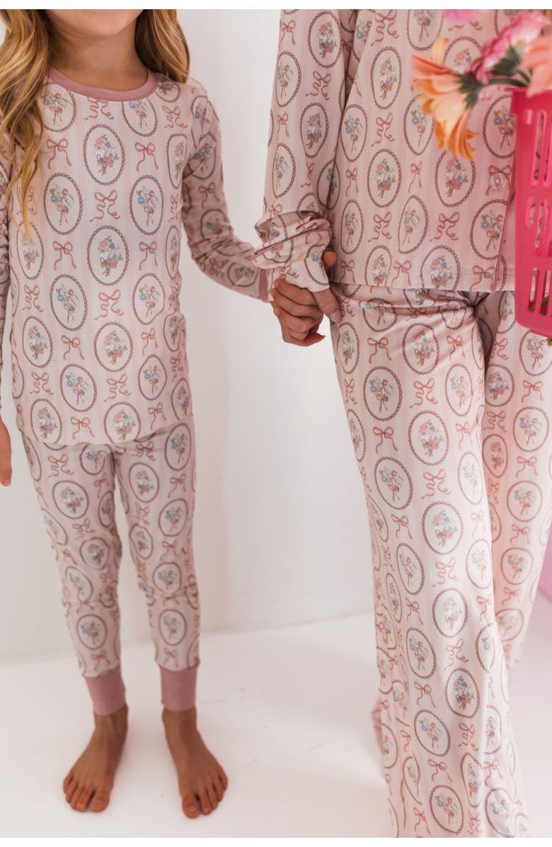In My Jammers Blaire Long Sleeve Sleepwear Set, Alternate, color, Floral / Bow Print