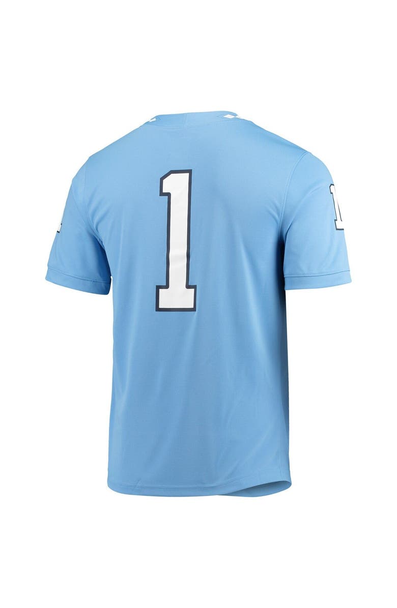 Jordan Brand Men's Jordan Brand #1 Carolina Blue North Carolina Tar Heels Game Jersey, Alternate, color, 