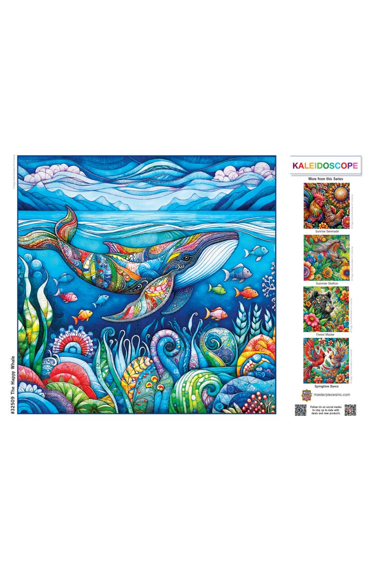 The Happy Whale 300 Piece Jigsaw Puzzle, Alternate, color, Multicolor