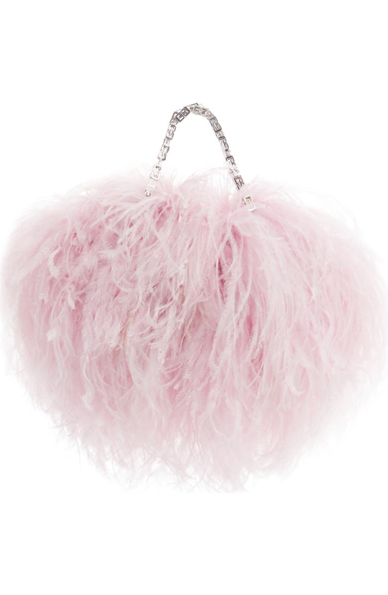 Givenchy Mini Kenny Ostrich Feather Handbag, Alternate, color,