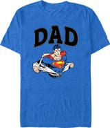 SUPERMAN Men's Superman My Super Dad Graphic T-Shirt