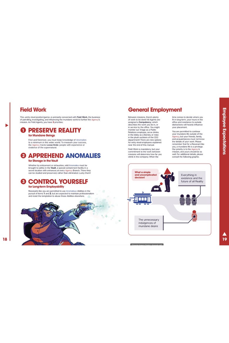 Triangle Agency Rpg Core Rulebook, Alternate, color, Multicolored