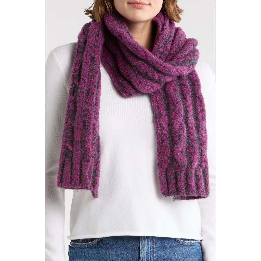 Melrose And Market Marled Cable Knit Scarf