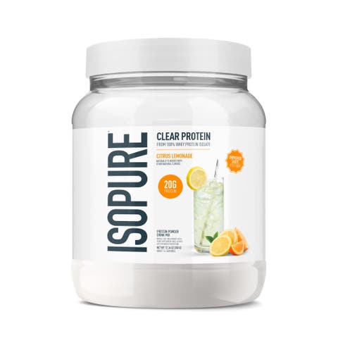 Clear Low Carb 100% Whey Protein Isolate Powder, Citrus Lemonade, 20g Protein, About 14 Servings