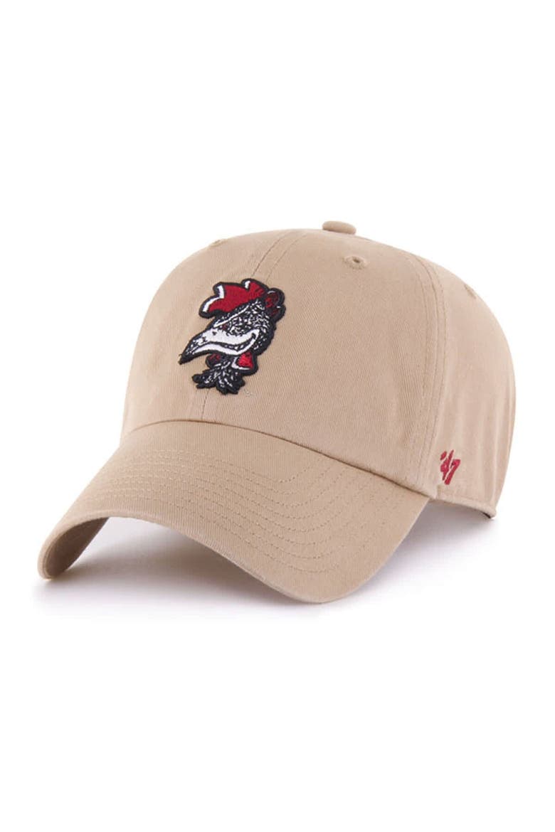 Men's '47 Khaki South Carolina Gamecocks Vault Clean Up Adjustable Hat, Main, color, Khaki