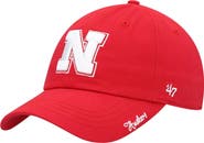 '47 Women's '47 Scarlet Nebraska Huskers Miata Clean Up Logo Adjustable Hat