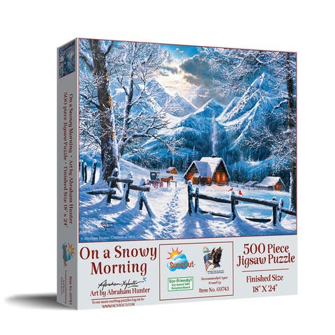 On a Snowy Morning 500 piece Jigsaw Puzzle for Adults