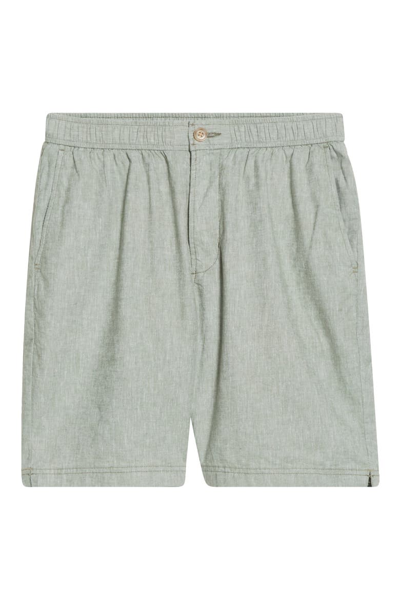 Riviera Short Linen Blend Shorts, Alternate, color, DUSTY SAGE