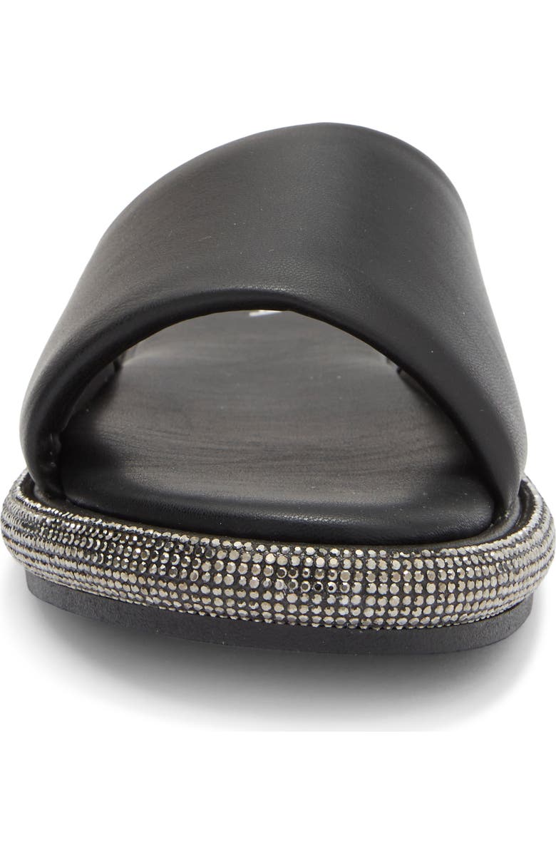 TOP MODA Memphis Slide Sandal, Alternate, color, Black Pu