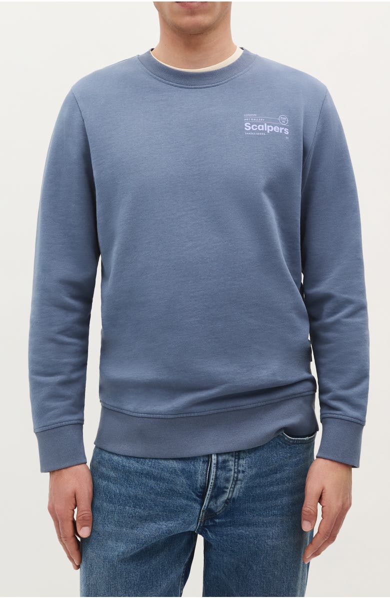 Scalpers New Stroke Sweater, Main, color, Blue