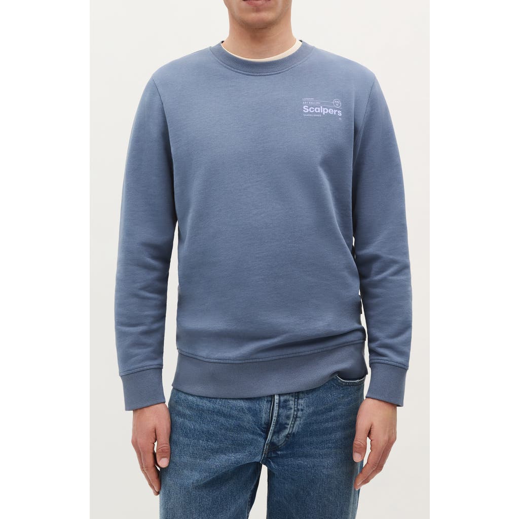 Scalpers New Stroke Sweater In Blue