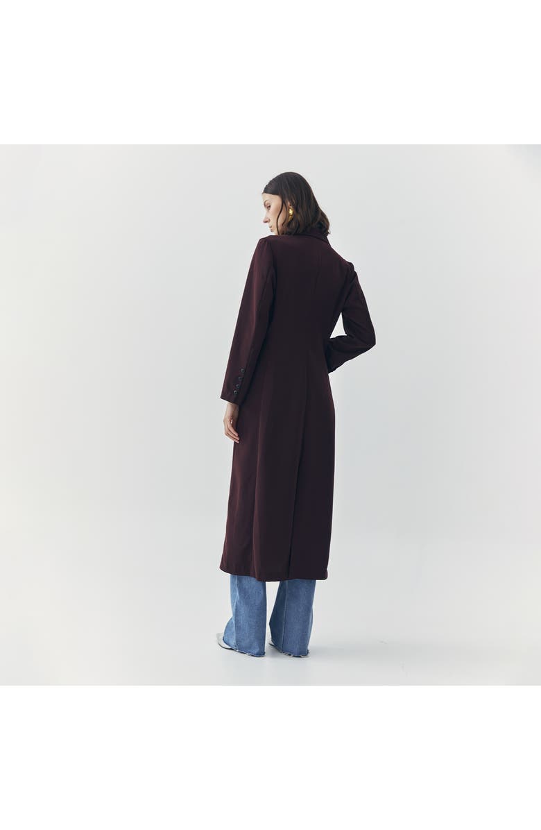 ATS Lila Long Outerwear, Alternate, color, Burgundy
