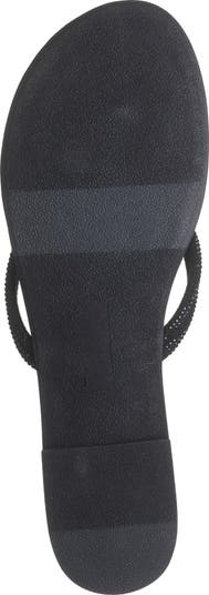 Gotie Rhinestone Strap Slide Sandal