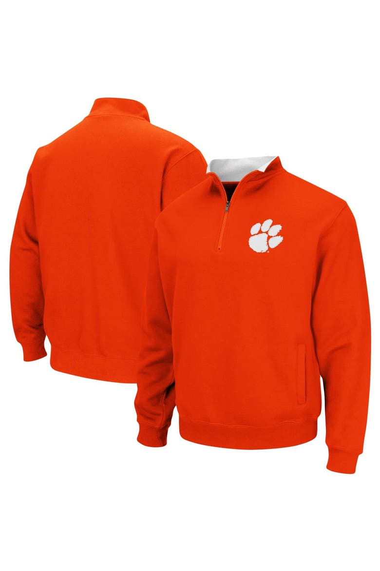 Men's Colosseum Orange Clemson Tigers Tortugas Logo Quarter-Zip Pullover Jacket, Main, color, Orange