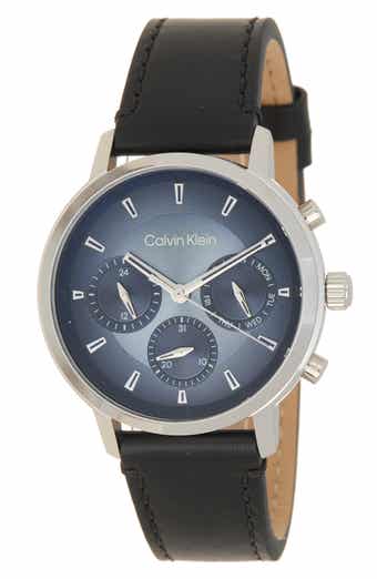 Gauge Leather Strap Watch