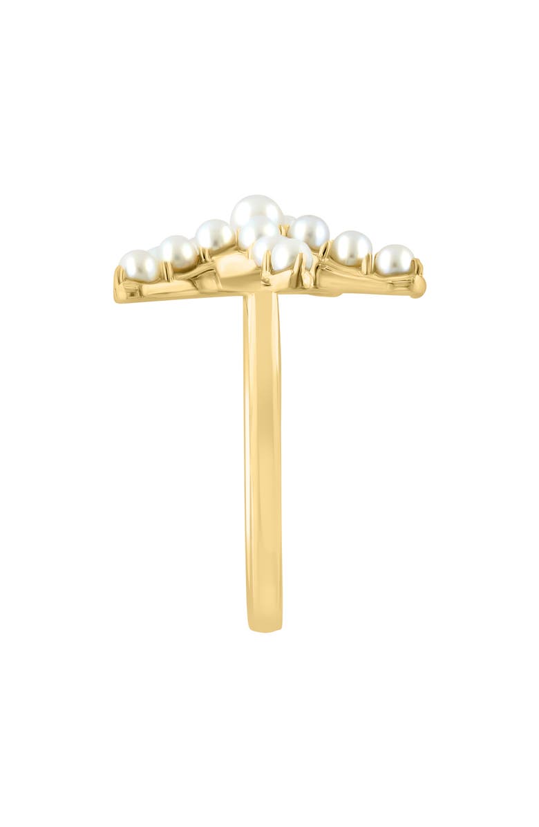EFFY 14K Yellow Gold 2.5-3mm Cultured Pearl Starfish Ring - Size 7, Alternate, color,
