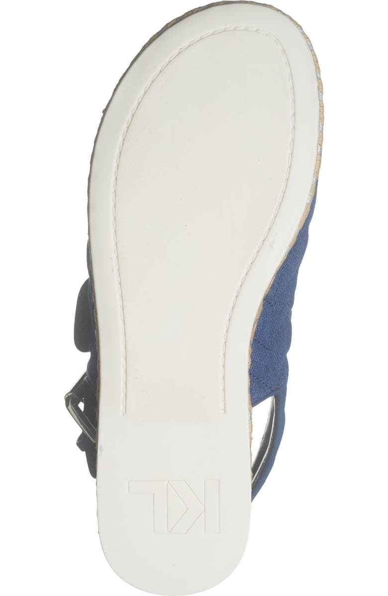 KARL LAGERFELD PARIS Charlay Studded Ankle Strap Sandal, Alternate, color, Blue