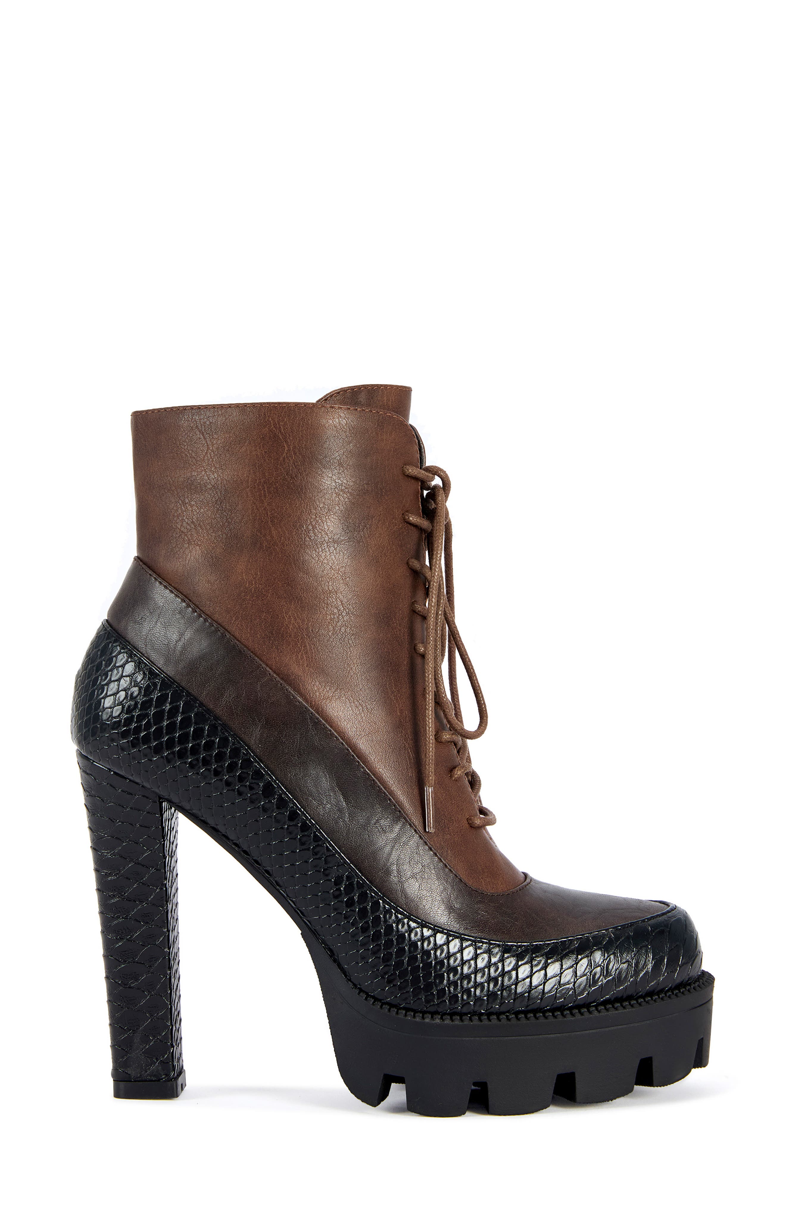 Cinder Faux Leather Knee High Boot, Alternate, color, ESPRESSO