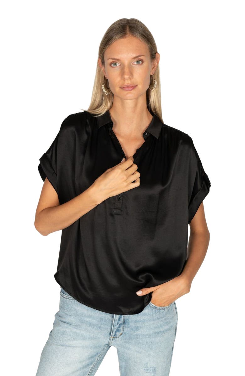 SECRET MISSION Peggy Silk Blouse, Alternate, color,