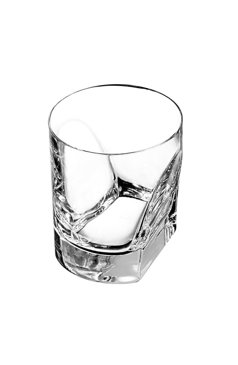 Arnolfo Di Cambio Double Old Fashion Glass Conversazione Set Of 4, Main, color, Clear Crystal