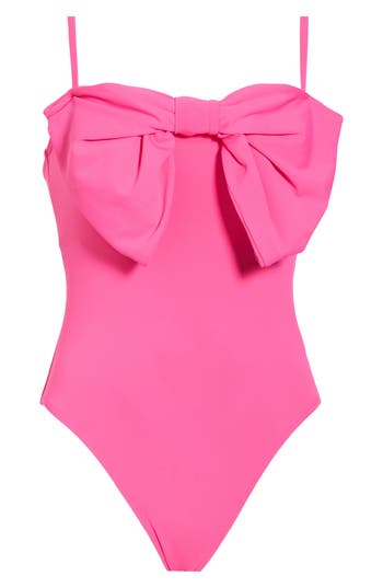 Hutch Bow One-piece Swimsuit In Pink