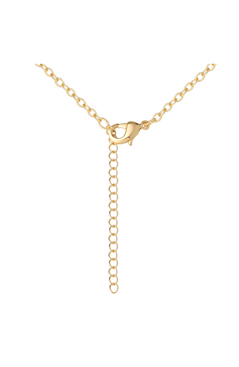 BLUEY Charm Necklace Official License, 16"+2" 18k Gold Flash-Plated Necklace with 3 Dangle Charms, Alternate, color, Gold