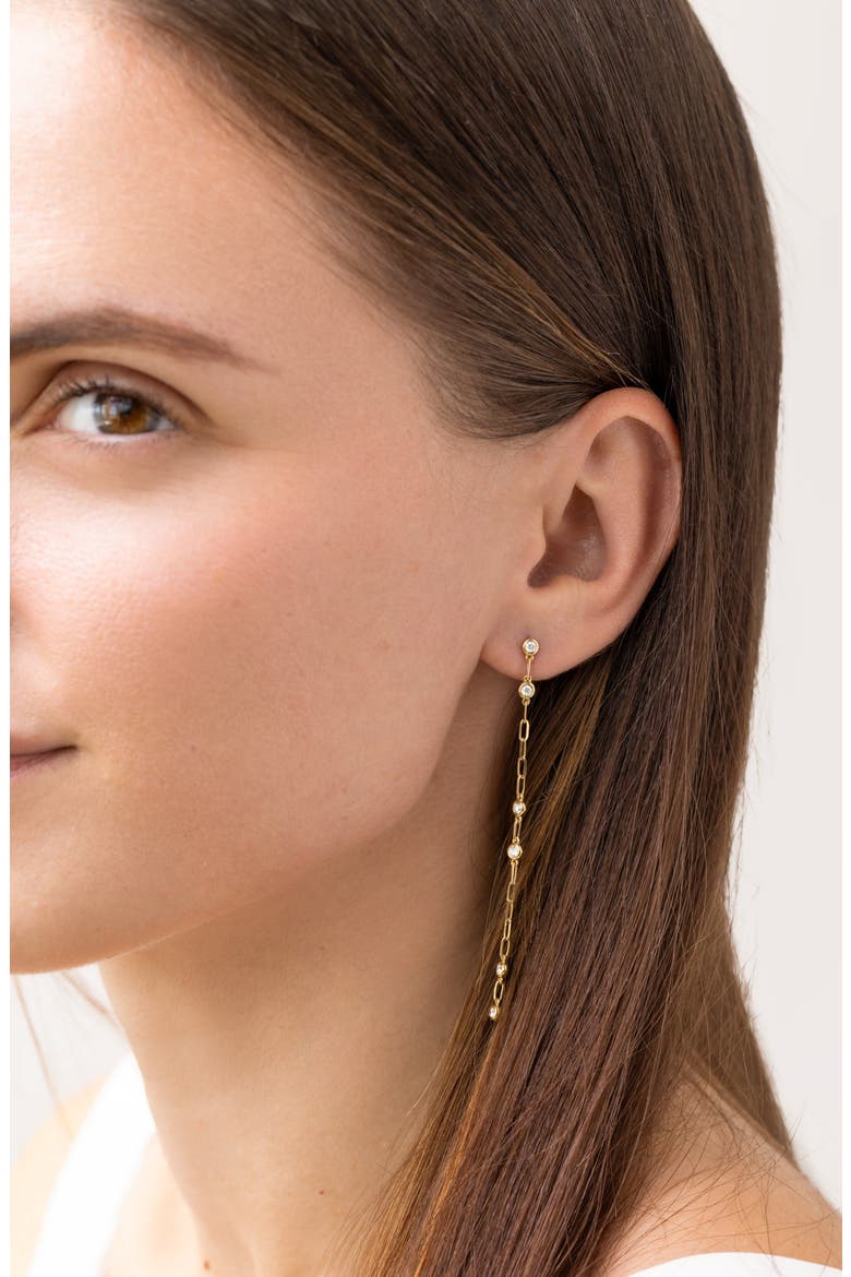 Varda Diamond Drop Earrings, Alternate, color, 18K YELLOW GOLD
