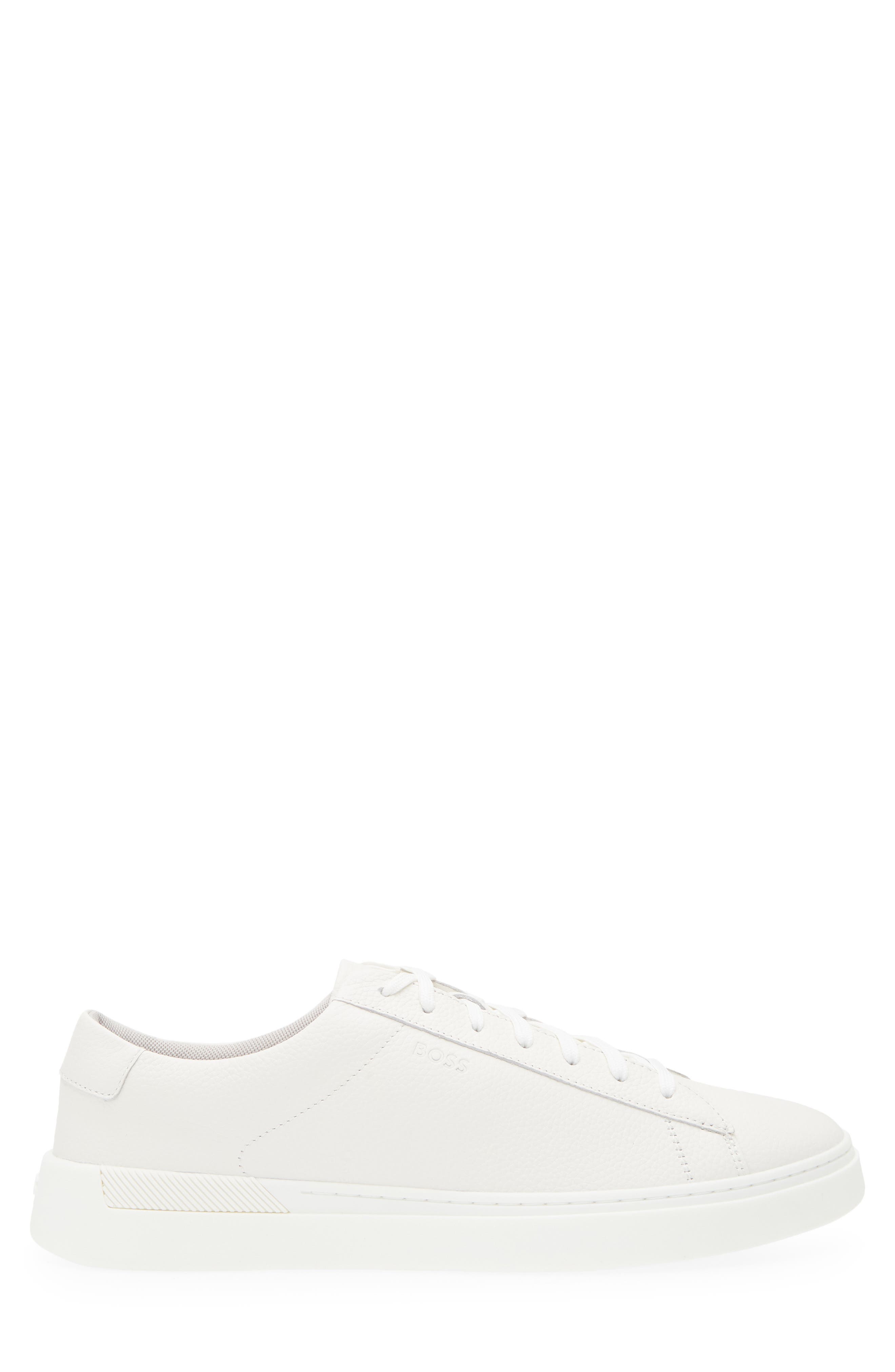 BOSS Clint Trainer Sneaker, Alternate, color, White