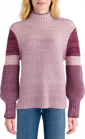 【I AM MARI アイアムマリ】Duard Pearl Turtle-Neck Pullover Women's 525 America | Ombre Blair Turtleneck Sweater | Cream