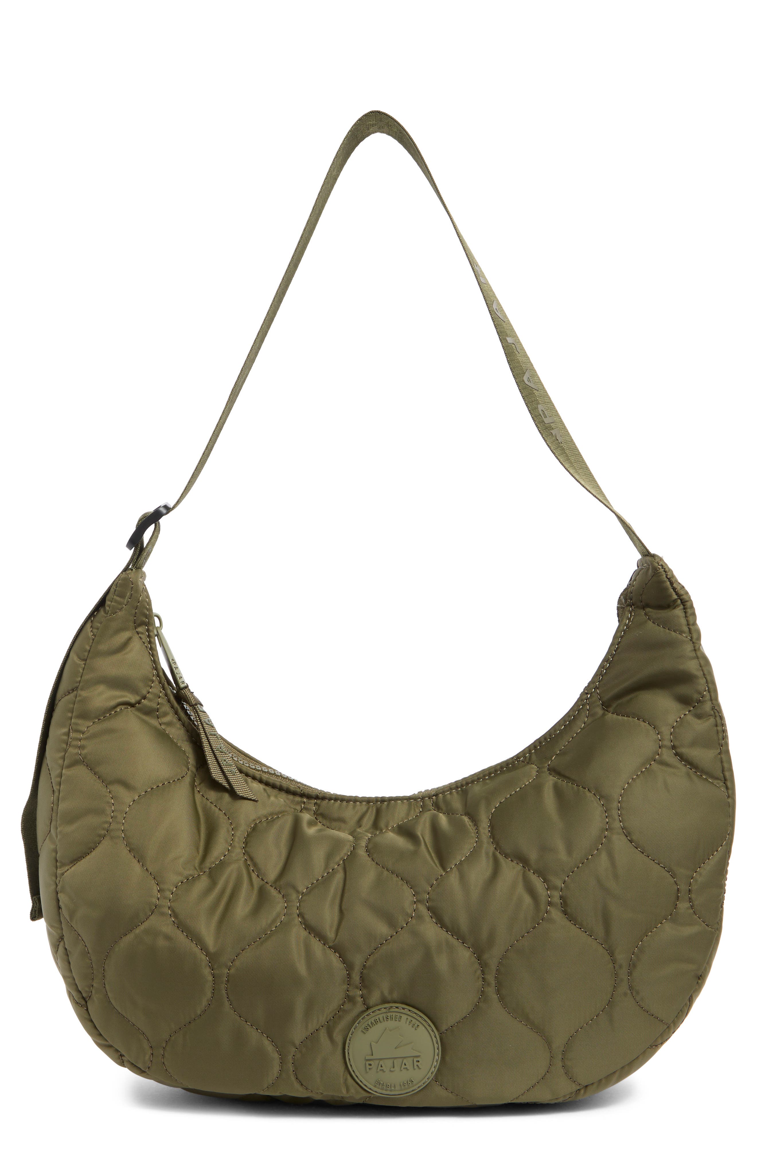 Pajar Quilted Hobo Tote Bag, Main, color, 