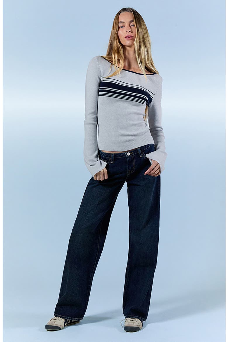 Zoe Low Rise Girlfriend Jeans, Alternate, color, DARK INDIGO