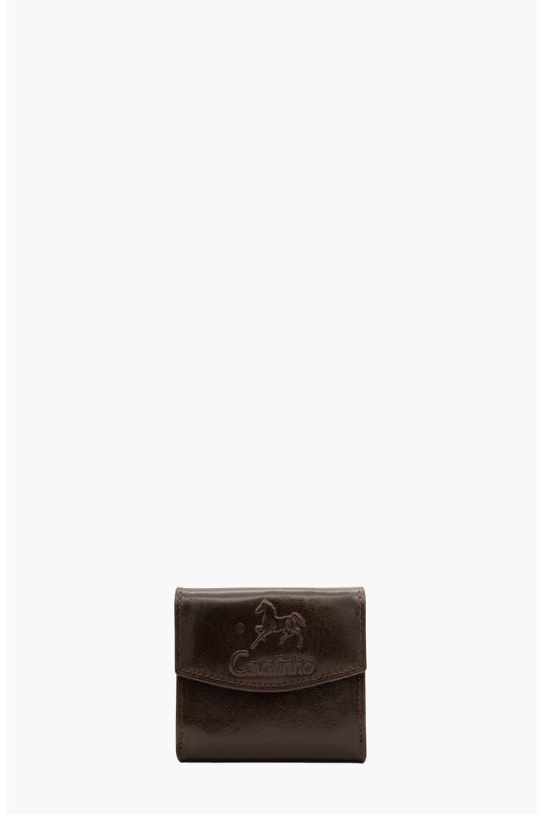 Gentleman Mini Trifold Leather Wallet 530, Main, color, Brown
