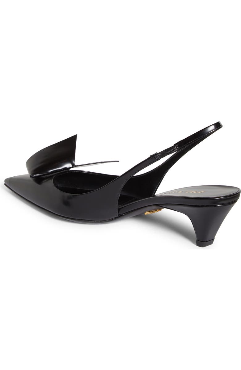 Prada Fold Kitten Heel Slingback Pump, Alternate, color,