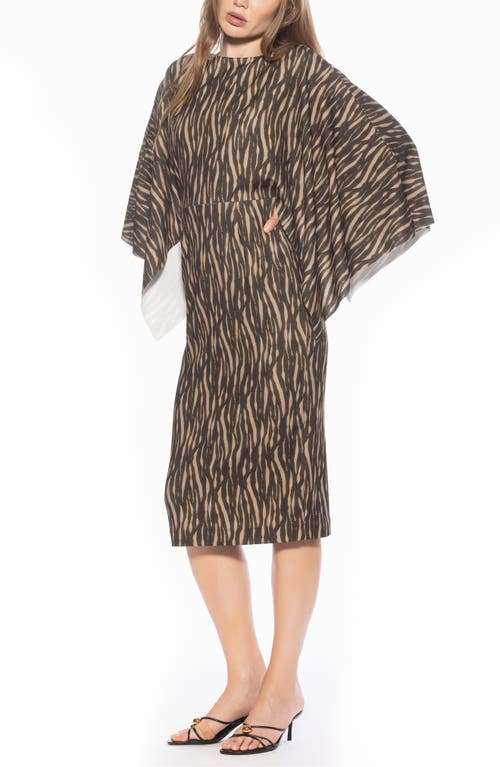 Alexia Admor Billie Bateau Neck Midi Dress In Multi
