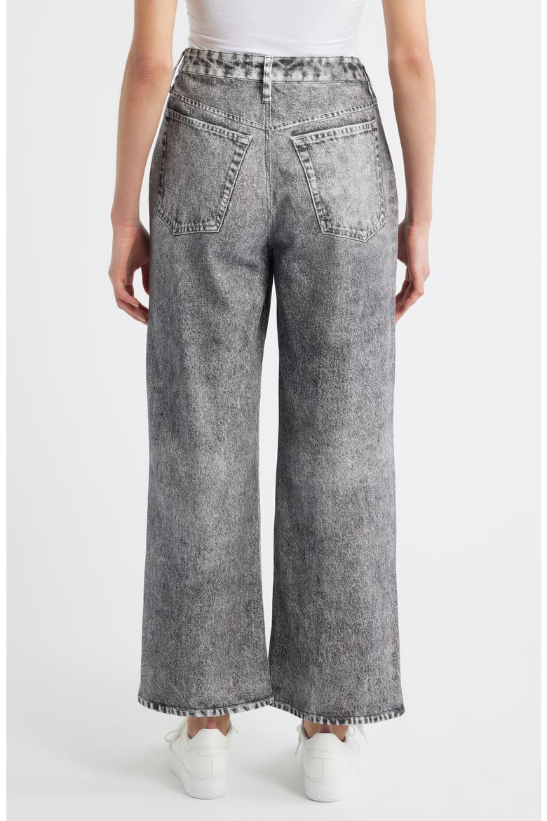 High Waist Wide Leg Knit Jeans, Alternate, color, GRAY