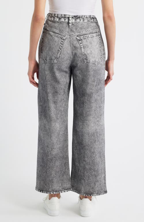 City Blues High Waist Wide Leg Knit Jeans In Gray