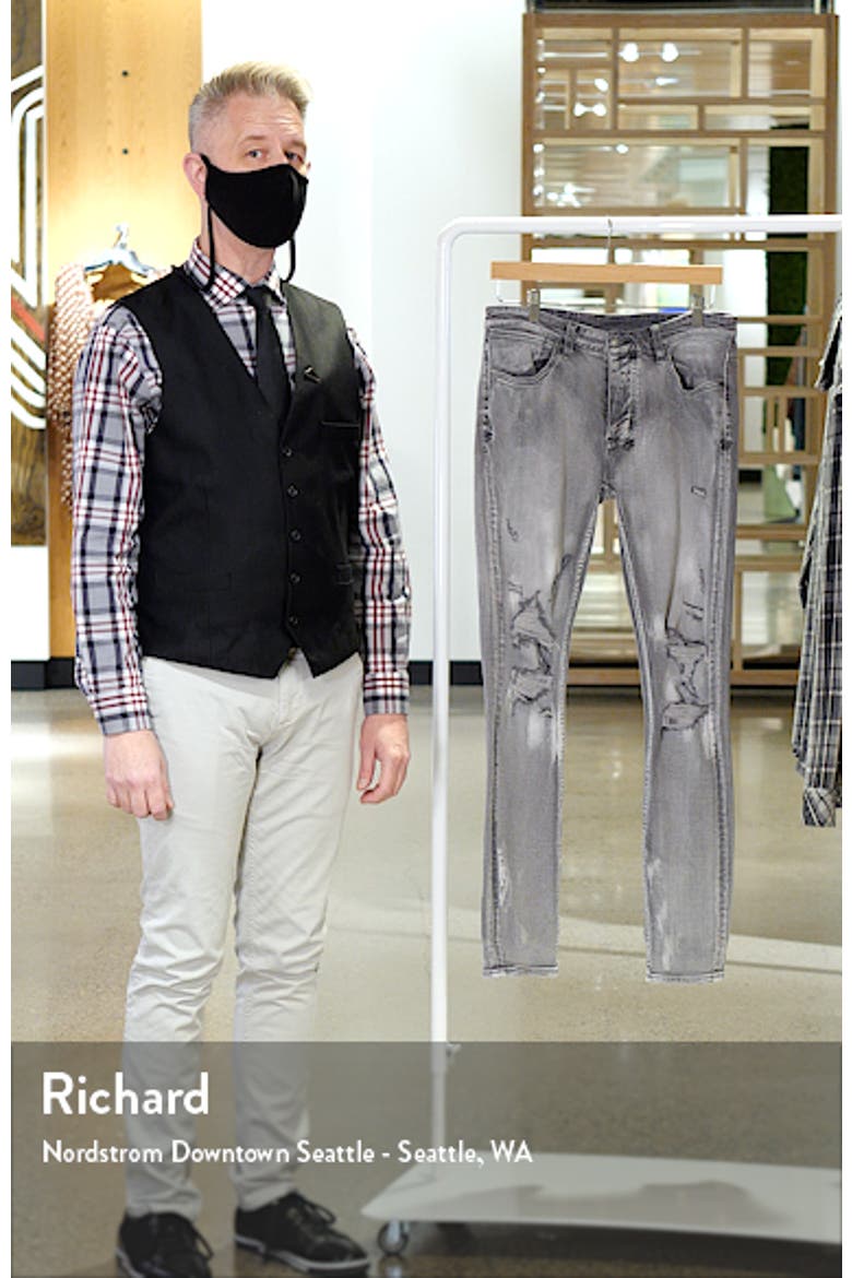 Trashede Ksubi Men's Van Winkle Eratik Trashed Stretch Skinny Jeans (Men ...