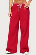 EDIKTED Kamari Low Rise Wide Leg Sweatpants