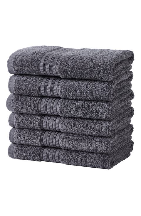 6-Piece Cotton Bath Towels