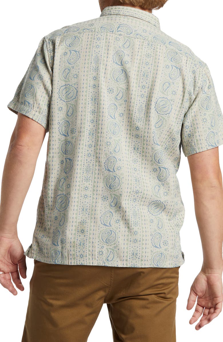 Billabong Sundays Stripe Jacquard Short Sleeve Button-Up Shirt, Alternate, color,