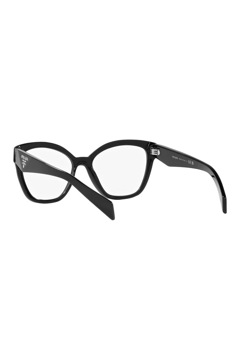 54mm Square Optical Glasses, Alternate, color, BLACK