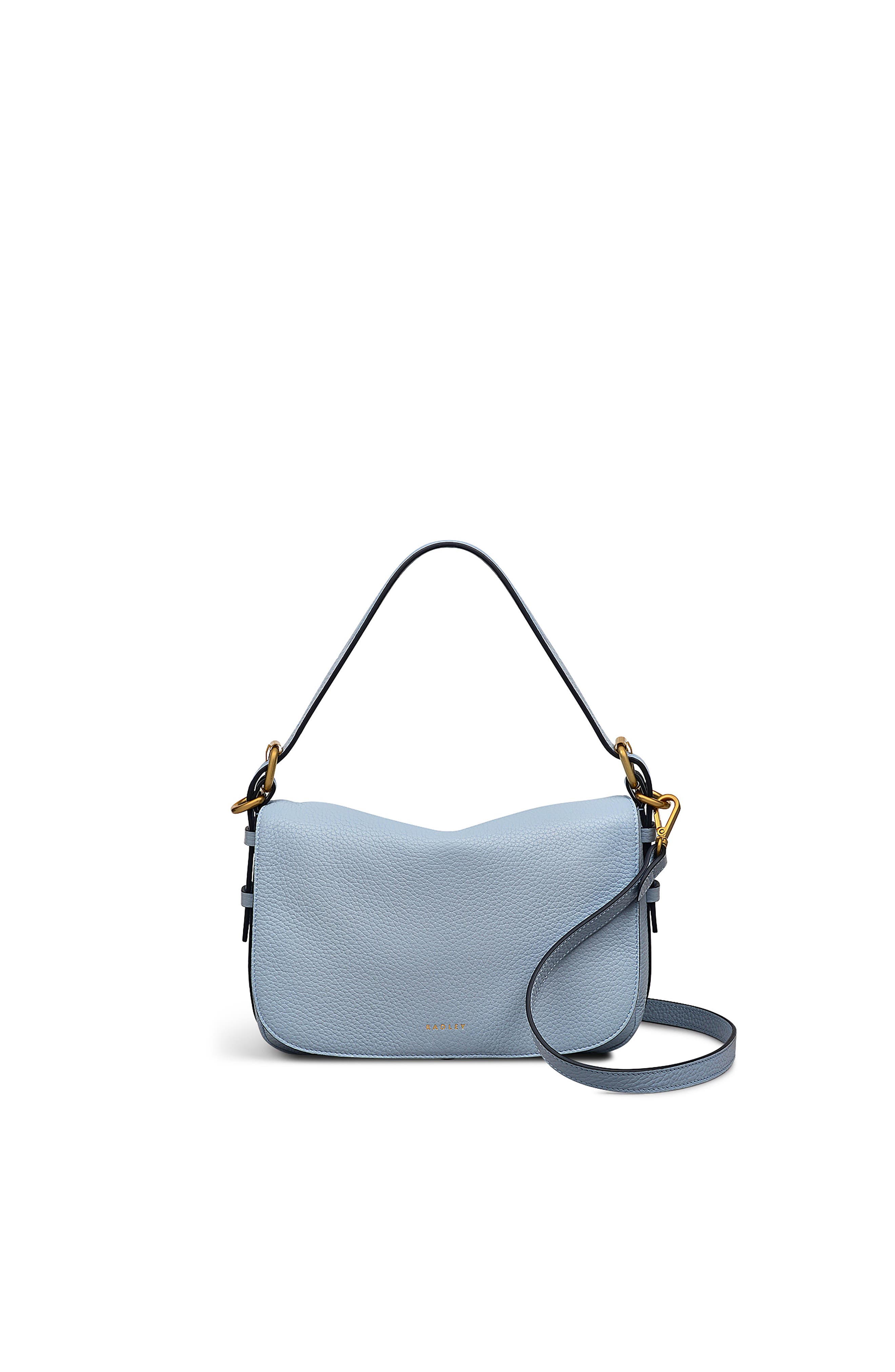 Radley Grafton Street Small Flapover Crossbody Bag, Main, color, Smoke Blue