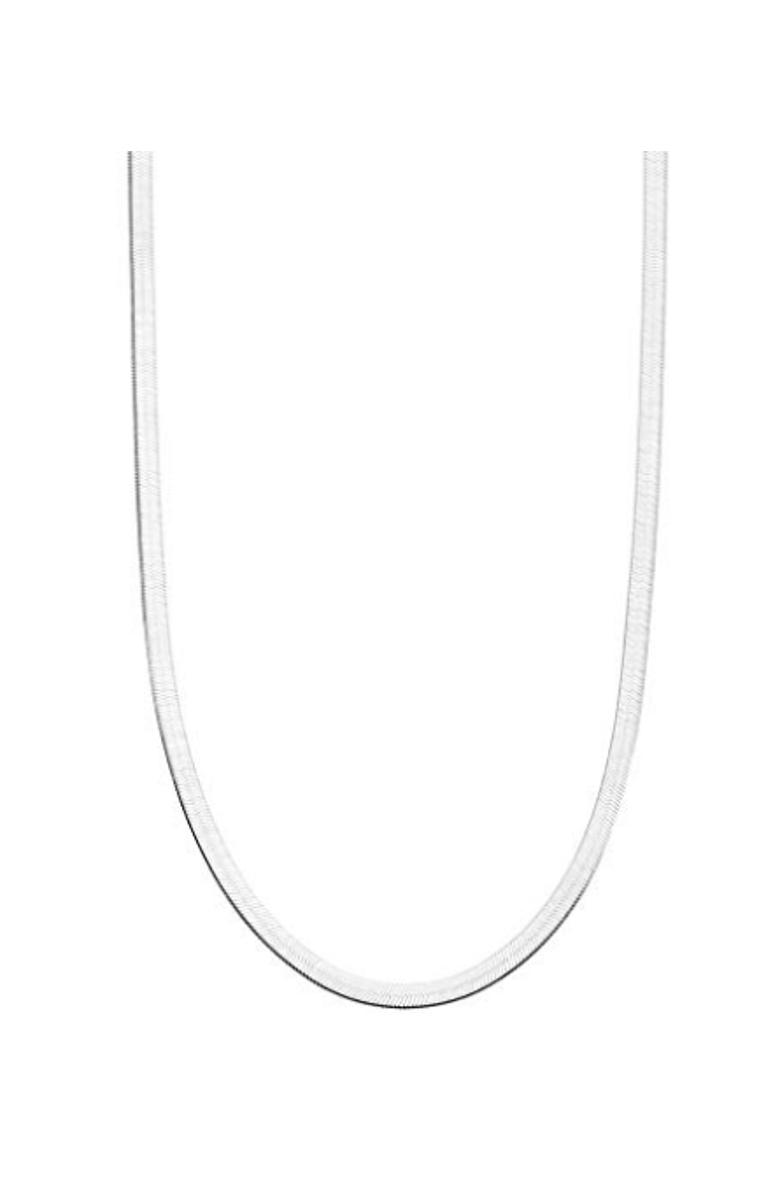 Donatello Gian Solid Sterling Silver Flat Necklace, Alternate, color, Silver