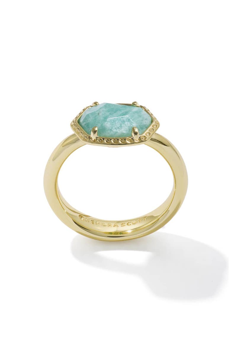 Daphne Frame Amazonite Ring, Alternate, color, GOLD TEAL AMAZONITE