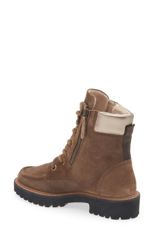Paul Green Duke Leather Lace-up Boot In Brown