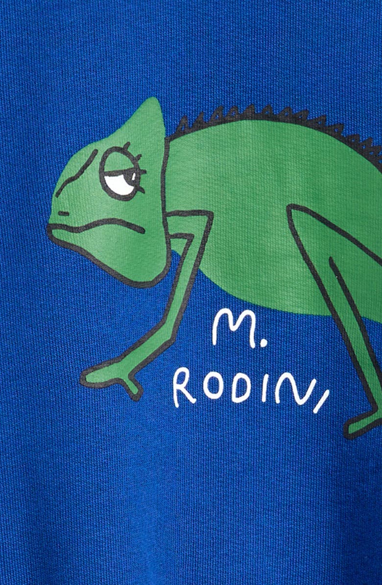 Mini Rodini Kids' Lizard Organic Cotton Graphic Sweatshirt, Alternate, color,